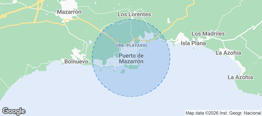 Puerto de Mazarrón Airbnb map